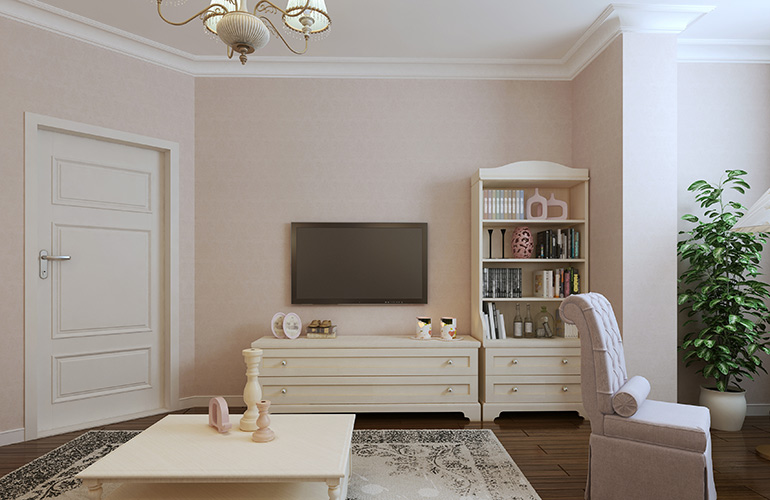 Moulding can help make a small room feel bigger