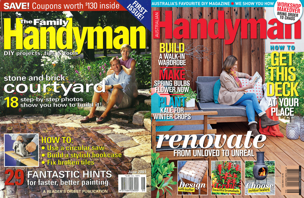 Australian Handyman magazine's first cover