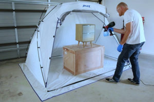 Spray fast and easy with JFLEX Spray Shelters