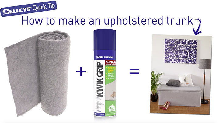 upholstered storage box