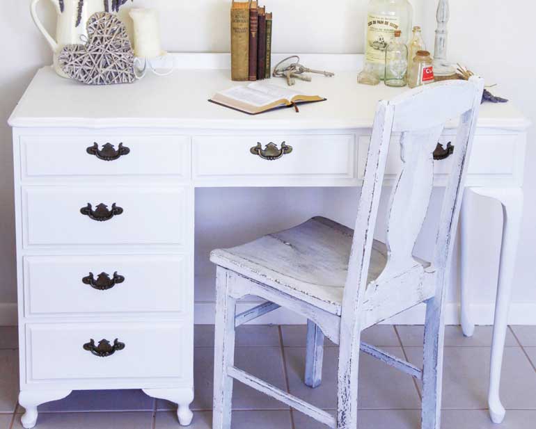 Desk and chair makeover - after