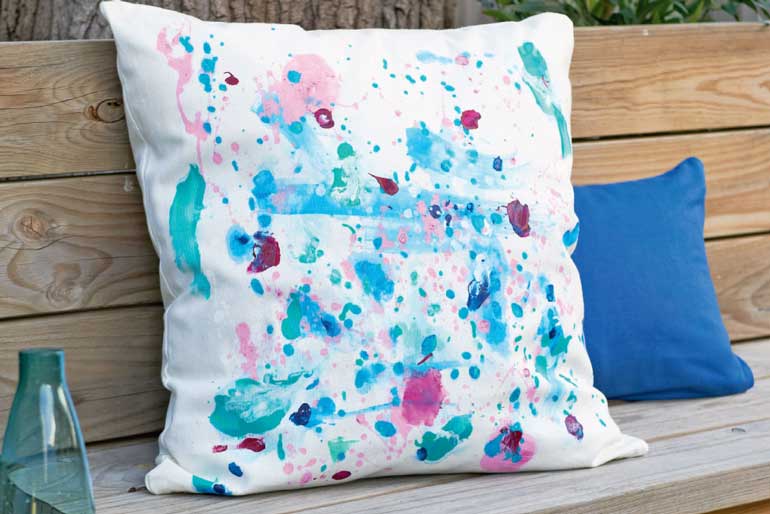 10. How To Make A Painted Cushion Cover 