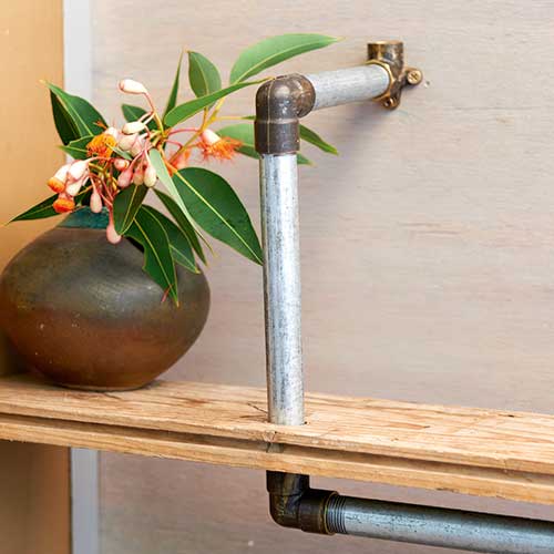 DIY Steel Pipe Shelf New Zealand Handyman Magazine