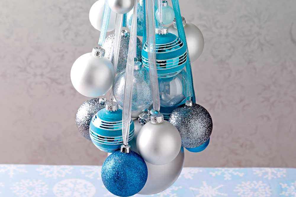 Create A Centrepiece Using Christmas Baubles