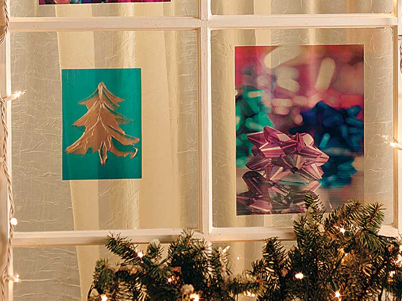 How To Make Christmas-Themed Window Stickers