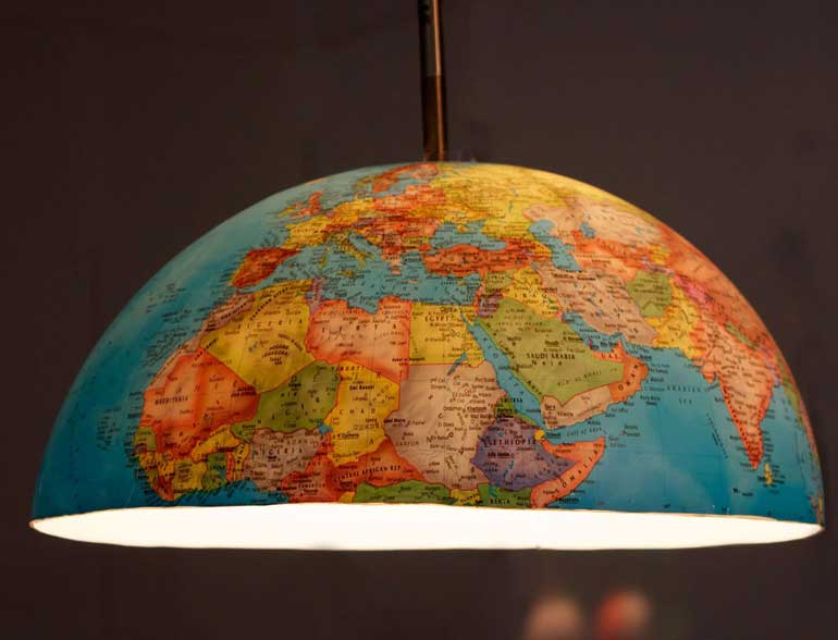 8. Globe Lamp