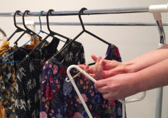 How to keep clothes on hangers