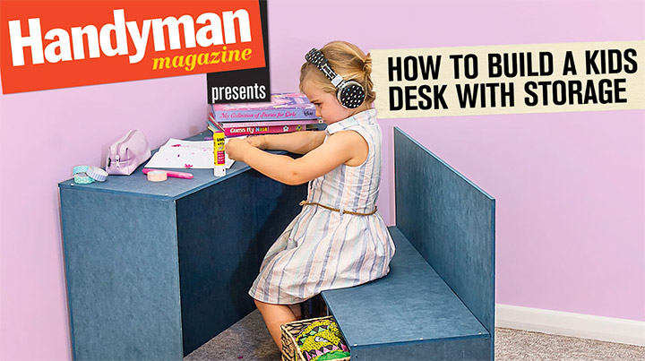 How To Build A Kid S Desk With Storage Australian Handyman Magazine