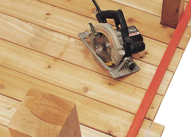 9. Need to trim deck boards straight?