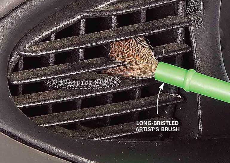 3. Brush Out the Air Vents