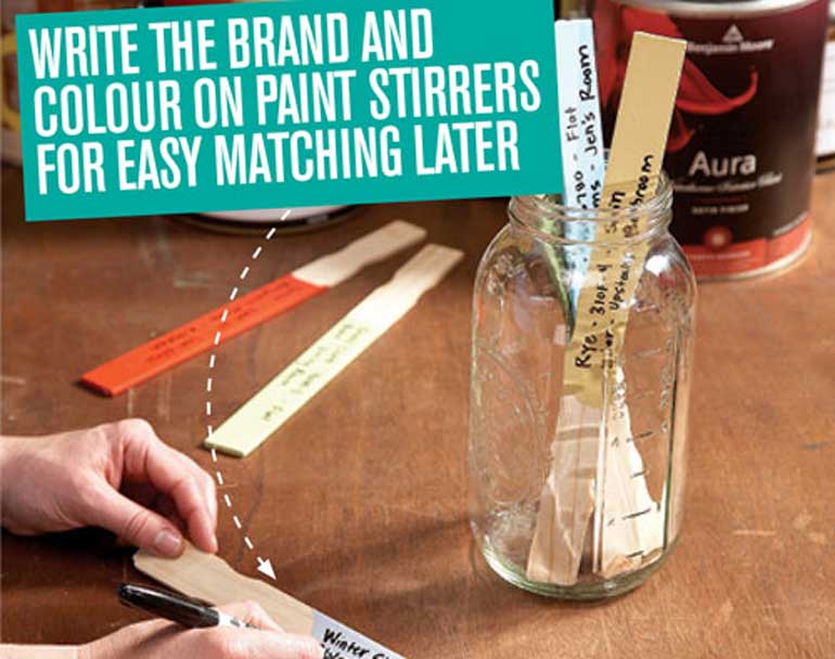 5. An easy trick for remembering your home paint colours 