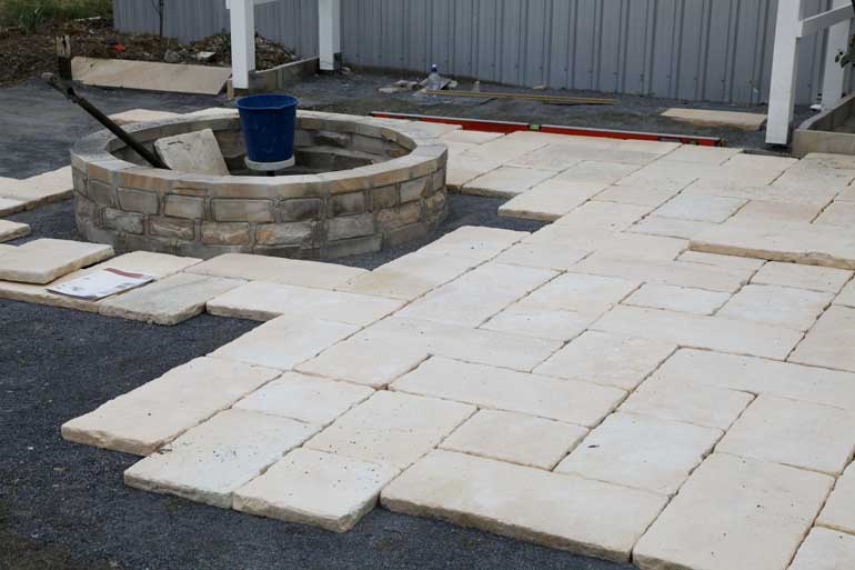 Pave the patio