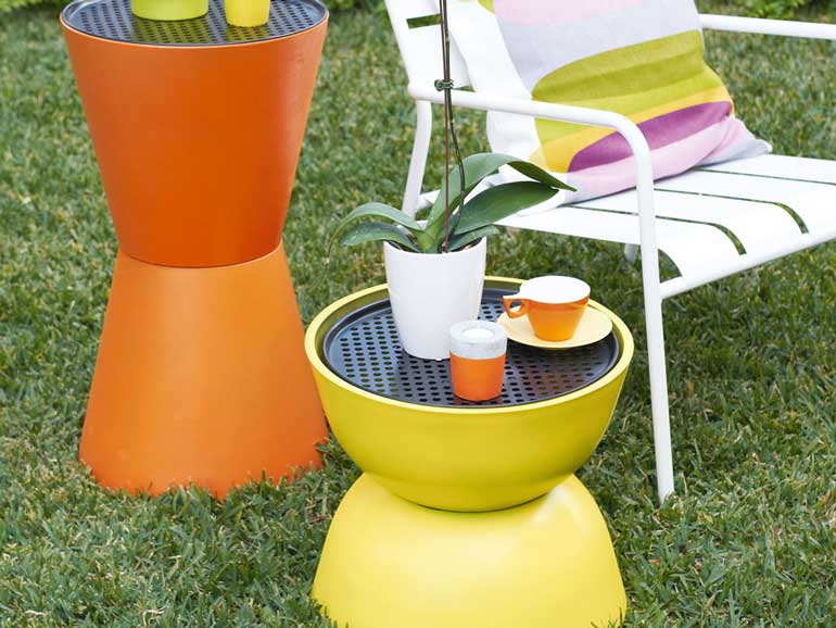 5. Turn Flowerpots Into Tables 