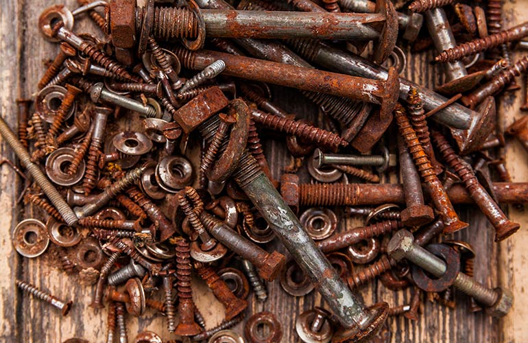 7. Loosen rusty bolts