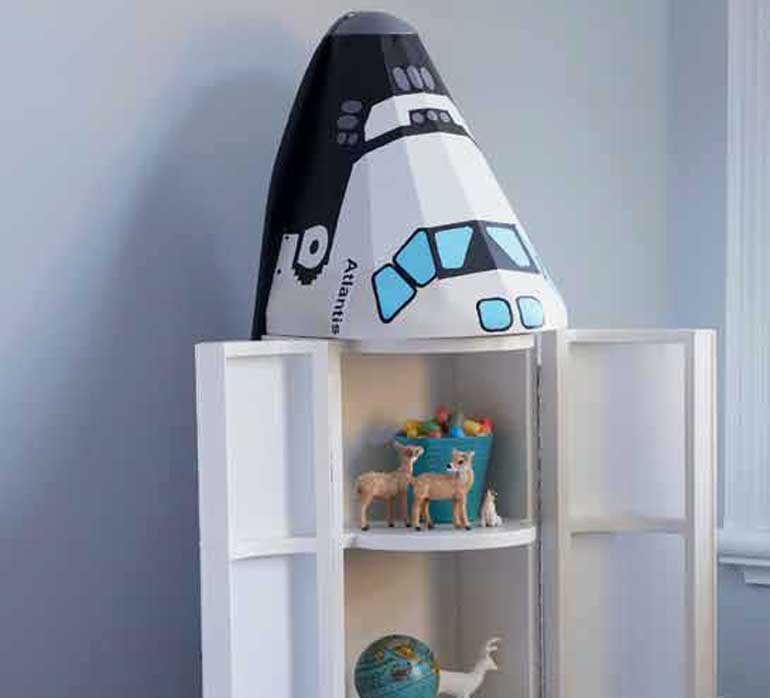 Send Kids' Clutter Into Outer Space With This Rocket Cupboard