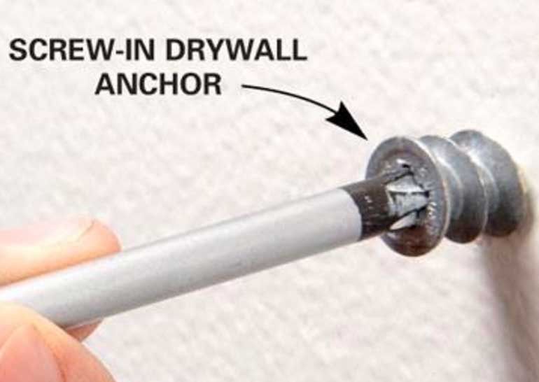 Step 2: Install drywall anchors