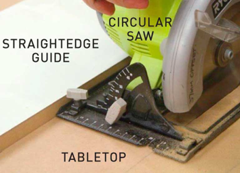 Step 4. Cut the tabletop