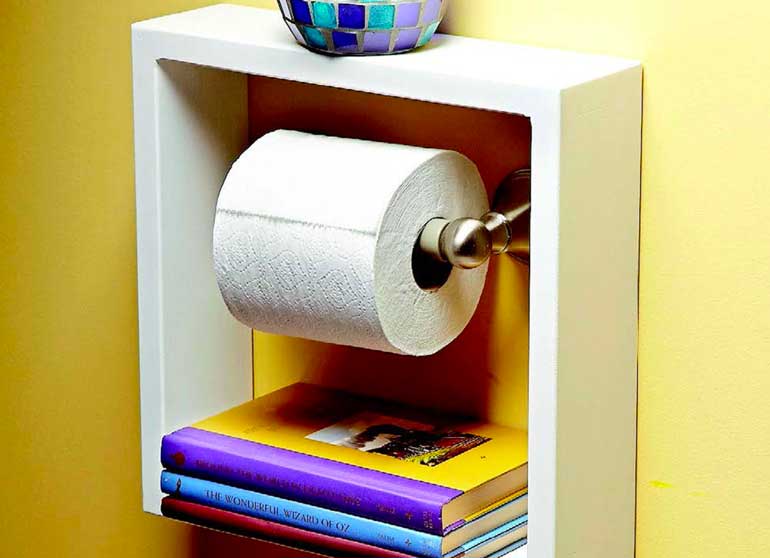 7. Toilet Paper Shelf