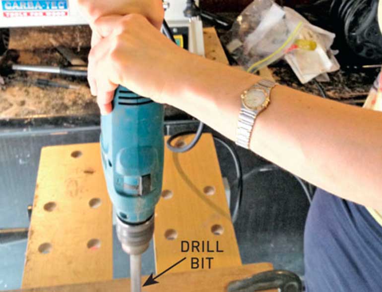 2. Drill the holes