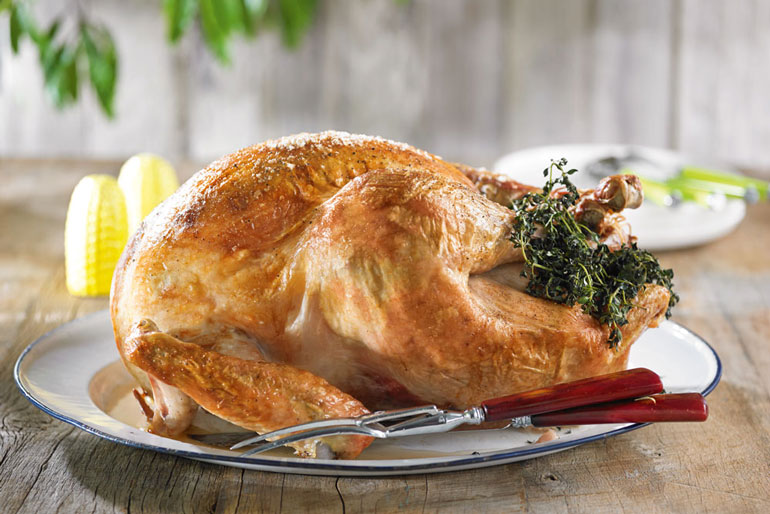 Mains - BBQ Whole Turkey With Spanish Flavoured Stuffing 