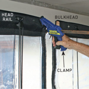 Step 1. Clamp the blinds