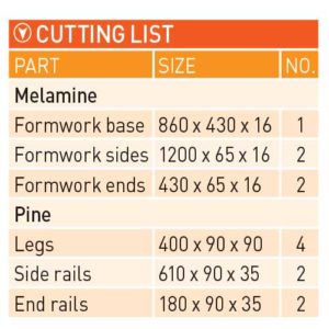 Click on the cutting list