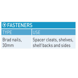 Click on the fastener list 
