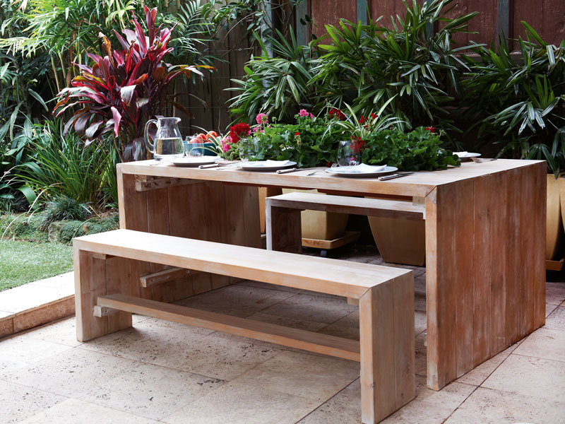 Build A Timber Outdoor Table, Outdoor Timber Table Plans