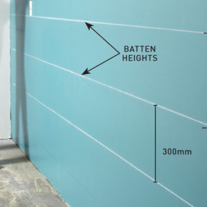 Step 1. Mark the batten heights