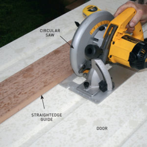 Step 4. Cut the door 