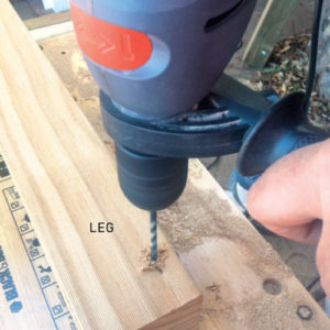 Step 4. Build leg frames