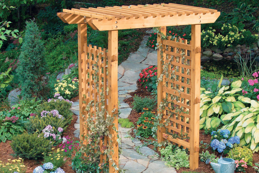 A timber arbour