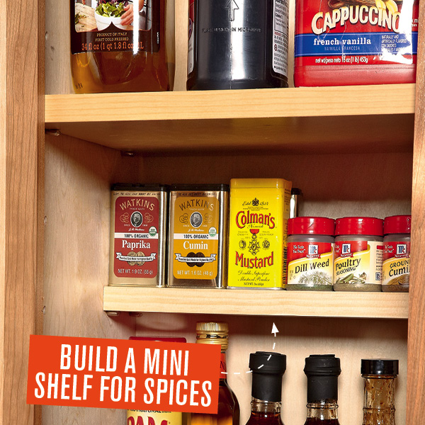 Build A Mini Shelf For Spices