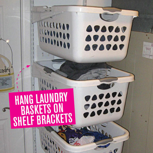 How To Hang Laundry Baskets Australian Handyman - Wall Mounted Laundry Baskets
