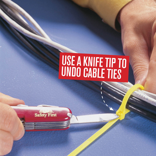 How To Undo Cable Ties Without Cutting Them