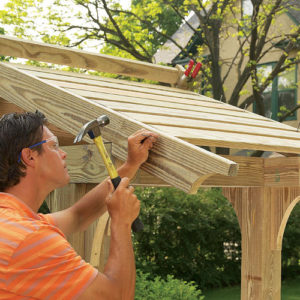 Step 11. Add the roof lattice