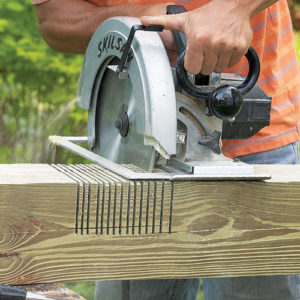 Step 5. Cut the beams