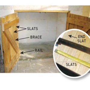 Step 8. Make and hang doors