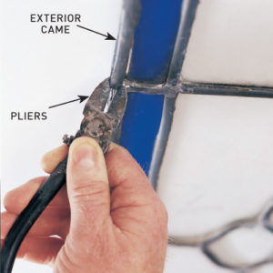Step 1. Cut out lead cames