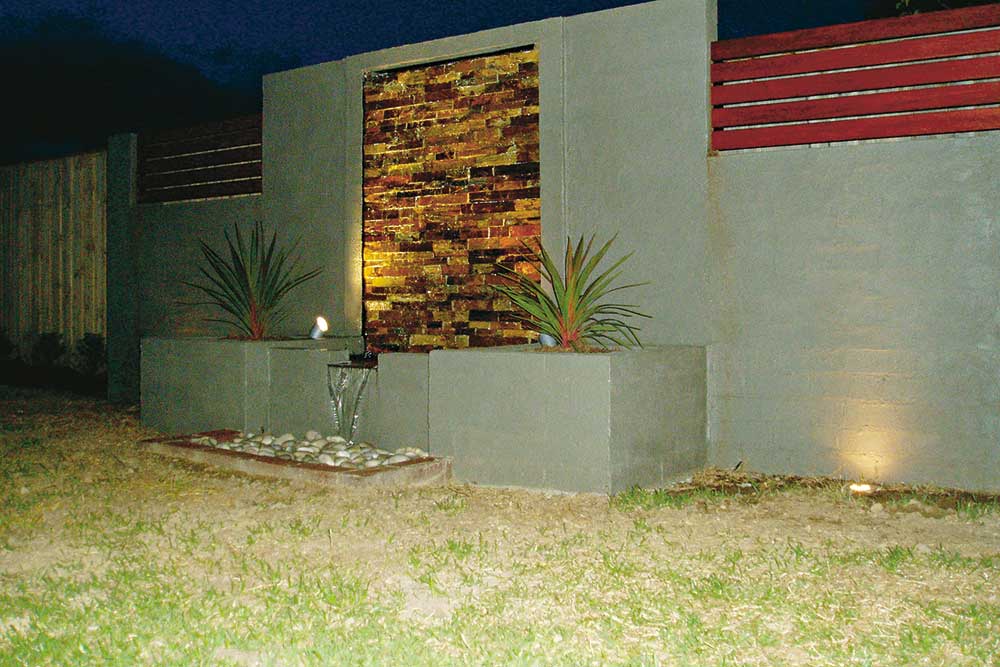 Pete S Diy Water Feature Australian Handyman - How To Build A Outdoor Water Feature Wall