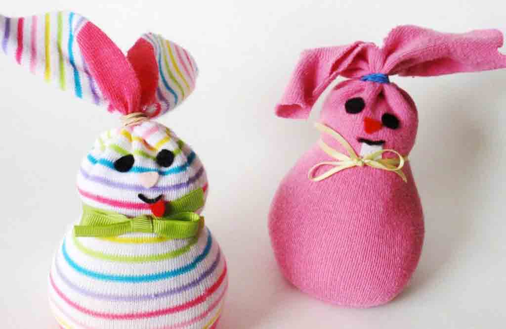 Easter Sock Bunnies