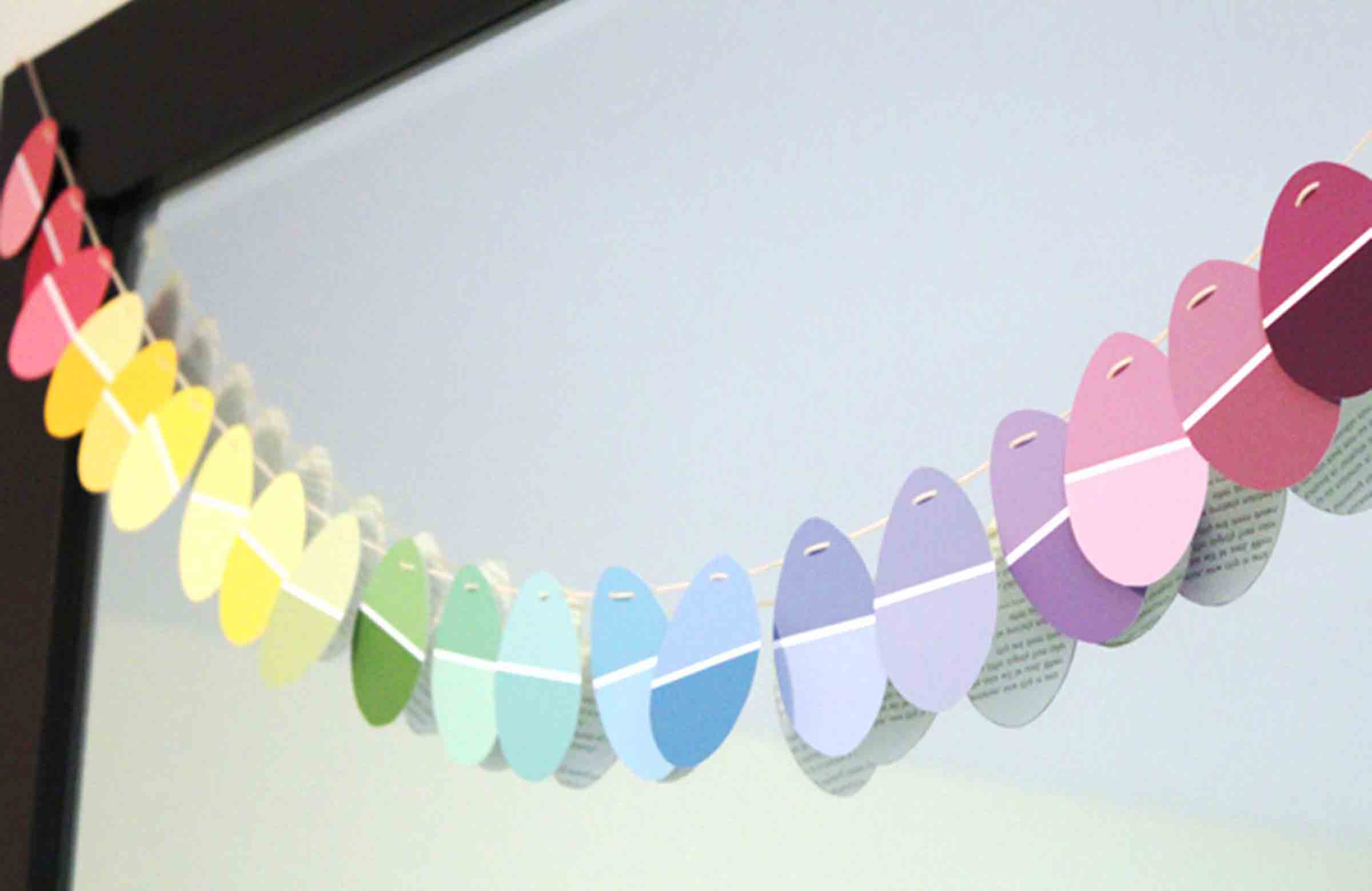 Paint Swatch Easter Garland