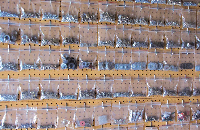 How to store: screws, doodads, and other hardware