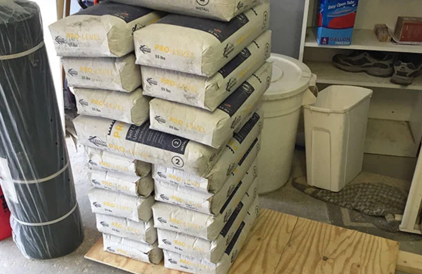 Order more floor leveller than you need