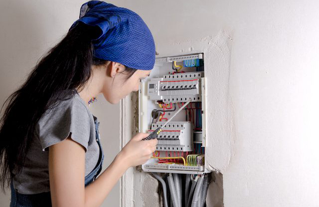 Electricians maintain their electrical panel