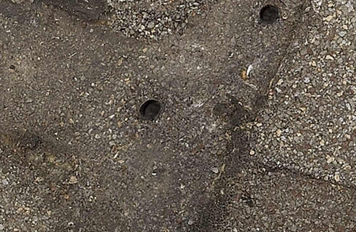 Roof holes or damage