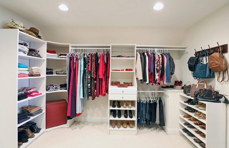How to organise walk-in wardrobes on a budget
