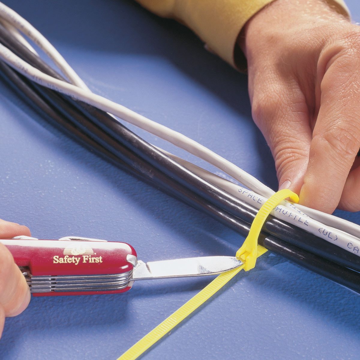 Recycling zip ties