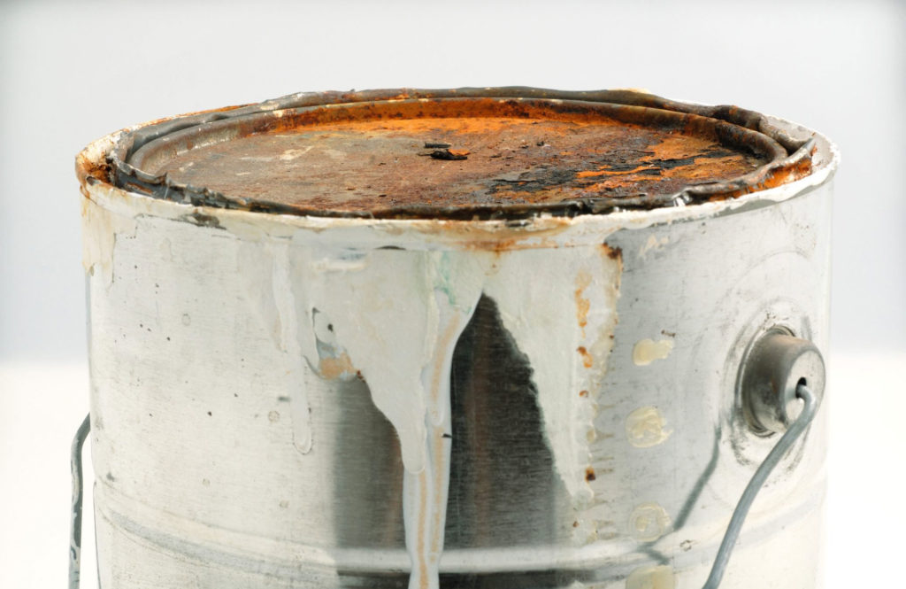 Dispose of old paint