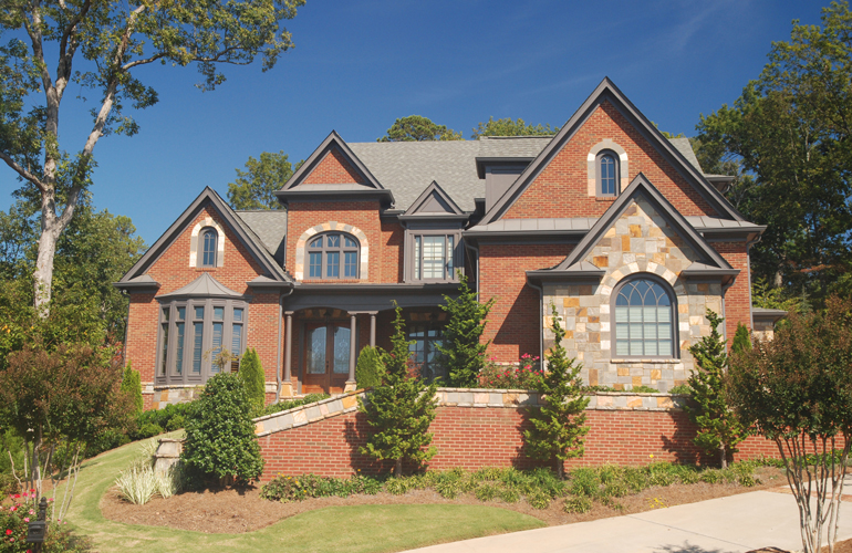 Front yard retaining wall